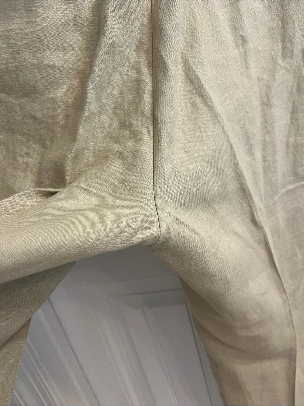 Calvin Klein Men's Pants Beige Linen 36R